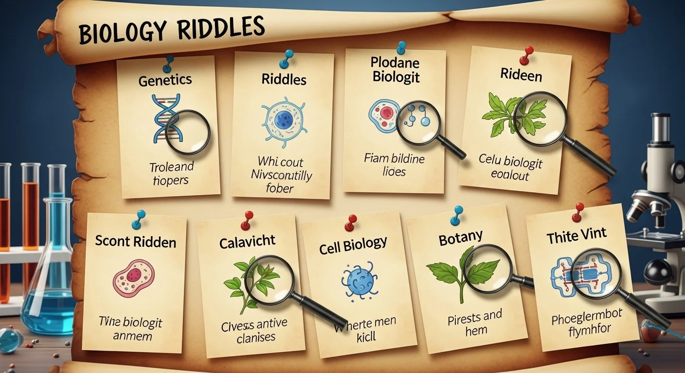 889+ Amazing Biology Riddles With Answers That Make Science Fun and ...
