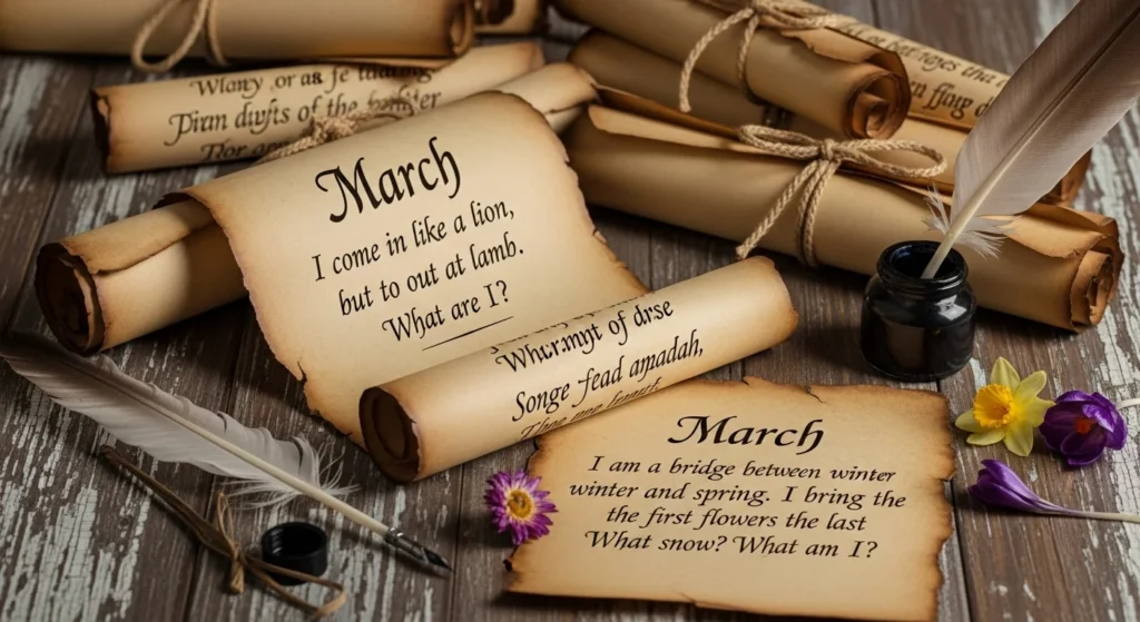 march riddles for adults