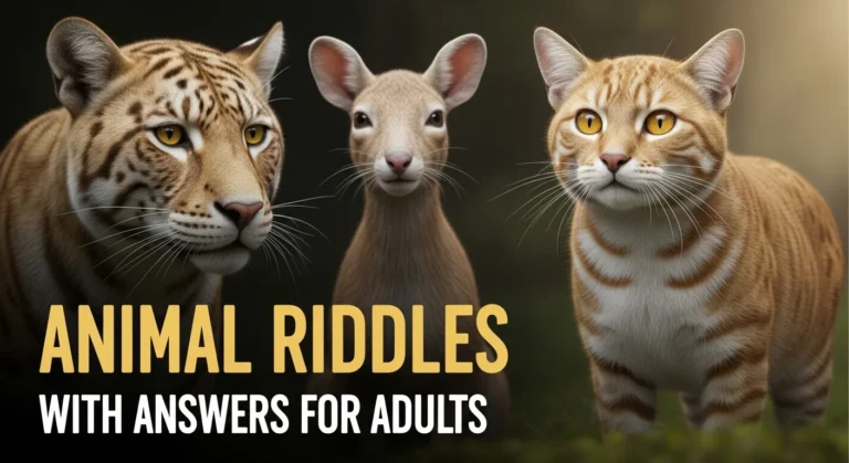Animal Riddles with Answers for Adults