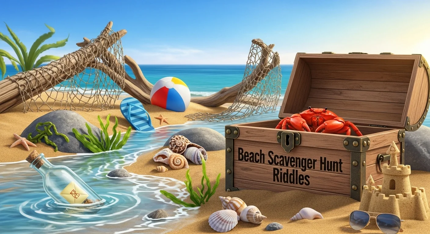 Beach scavenger hunt riddles with answers