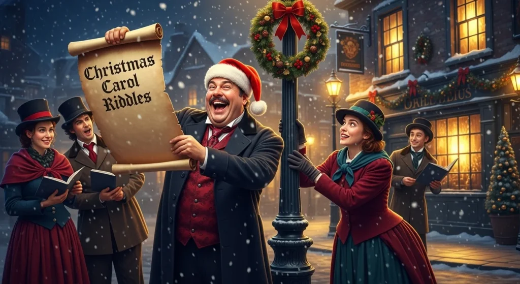 Christmas Carol Riddles Printable