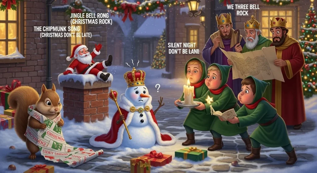 Christmas Song Riddles Worksheet