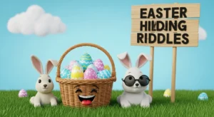 Easter basket hiding riddles