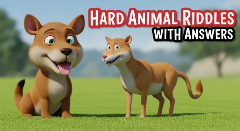Hard Animal Riddles with Answers