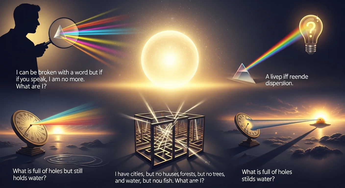 Tricky riddles about light