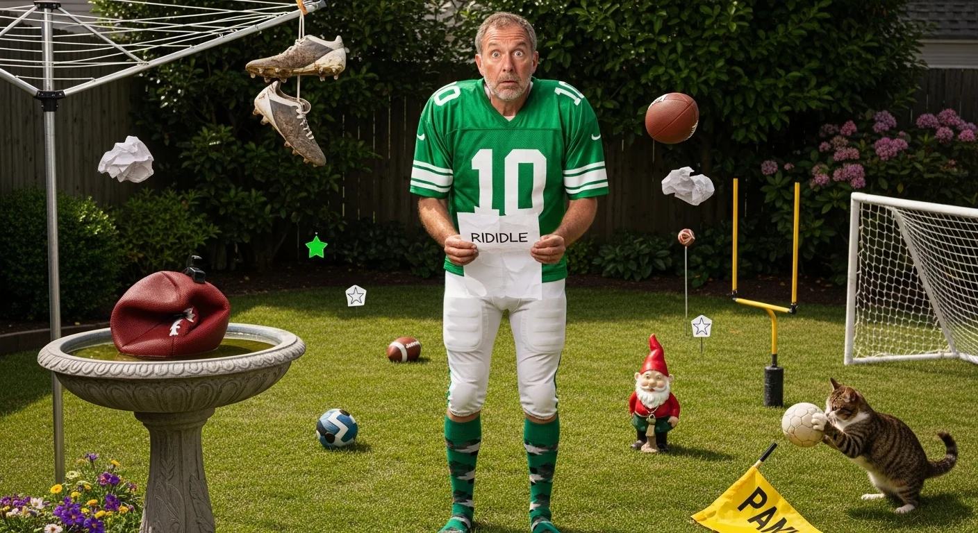 Football scavenger hunt riddles with answers