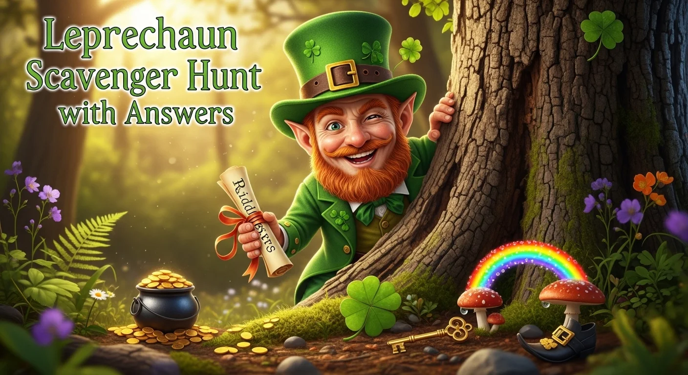 Leprechaun Scavenger Hunt Riddles with Answers