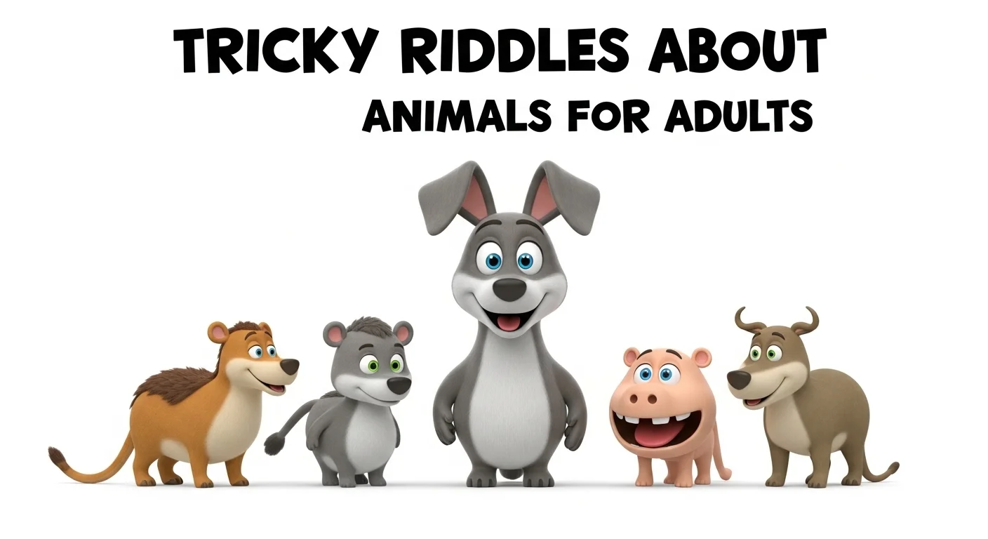 Tricky Riddles About Animals for Adults