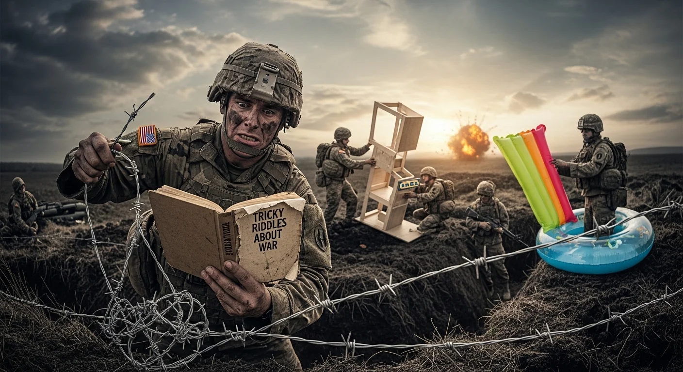 Tricky riddles about war