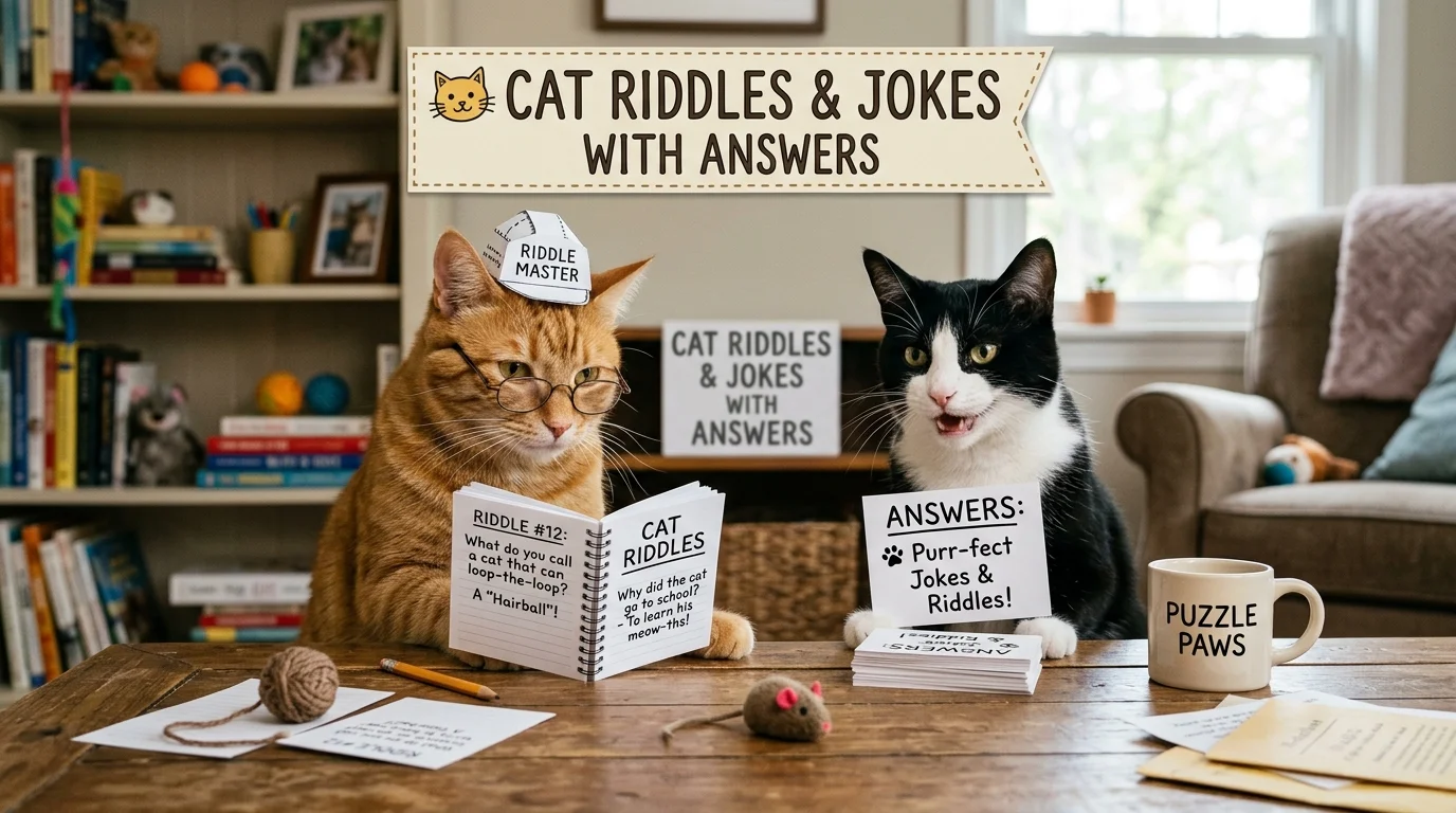 Cat Riddles and Jokes with Answers