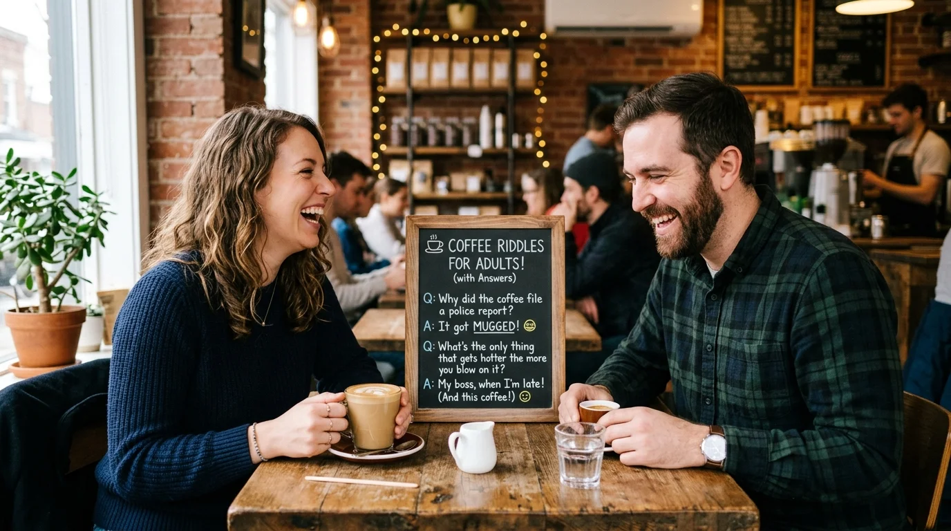 Coffee Riddles for Adults With Answers
