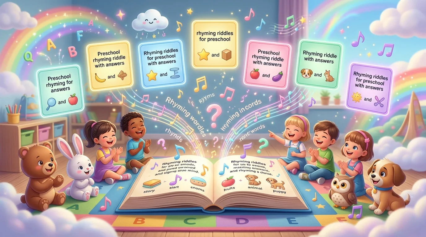 Rhyming riddles for preschool with answers