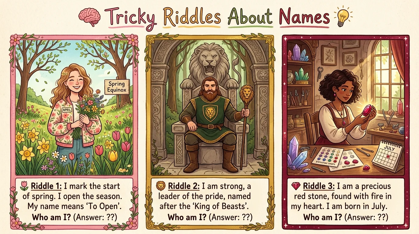 Tricky Riddles About Names