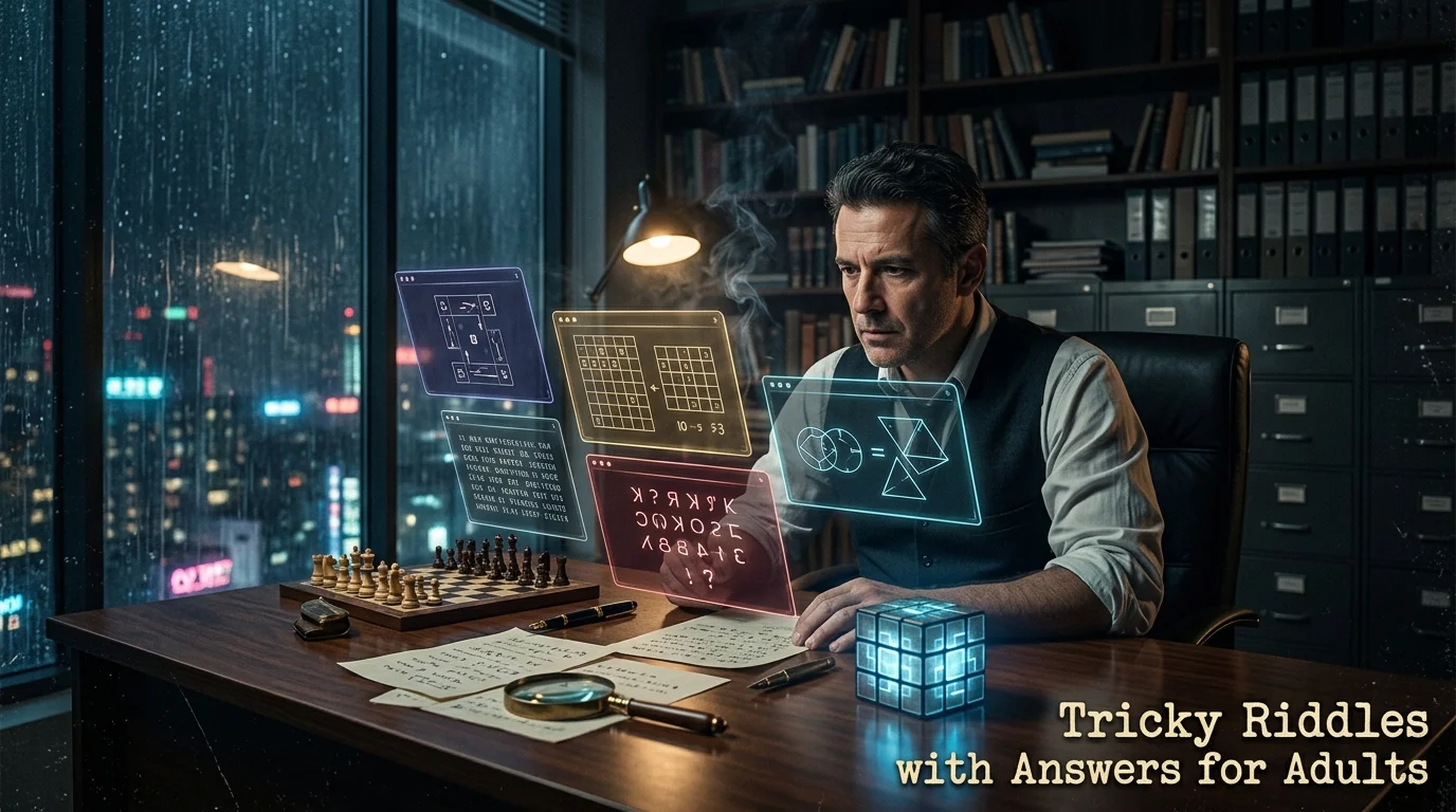 Tricky riddles with answers for adults