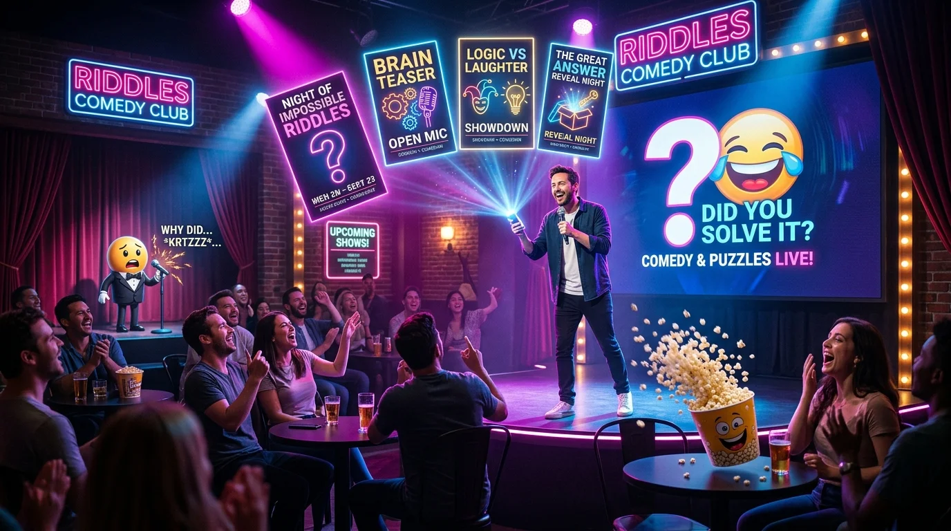 Riddles Comedy Club upcoming events